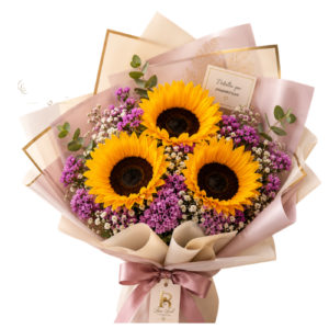 Ramo de 3 Girasoles con states